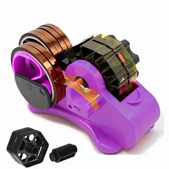 Automatic Tape Dispenser with 1" & 3" Core Cutter - Multifunctional Sublimation Tape Machine for Heat Press & Mug Press | Plastic Office Dispenser, Assembly Required for Commercial Use & Sublimation