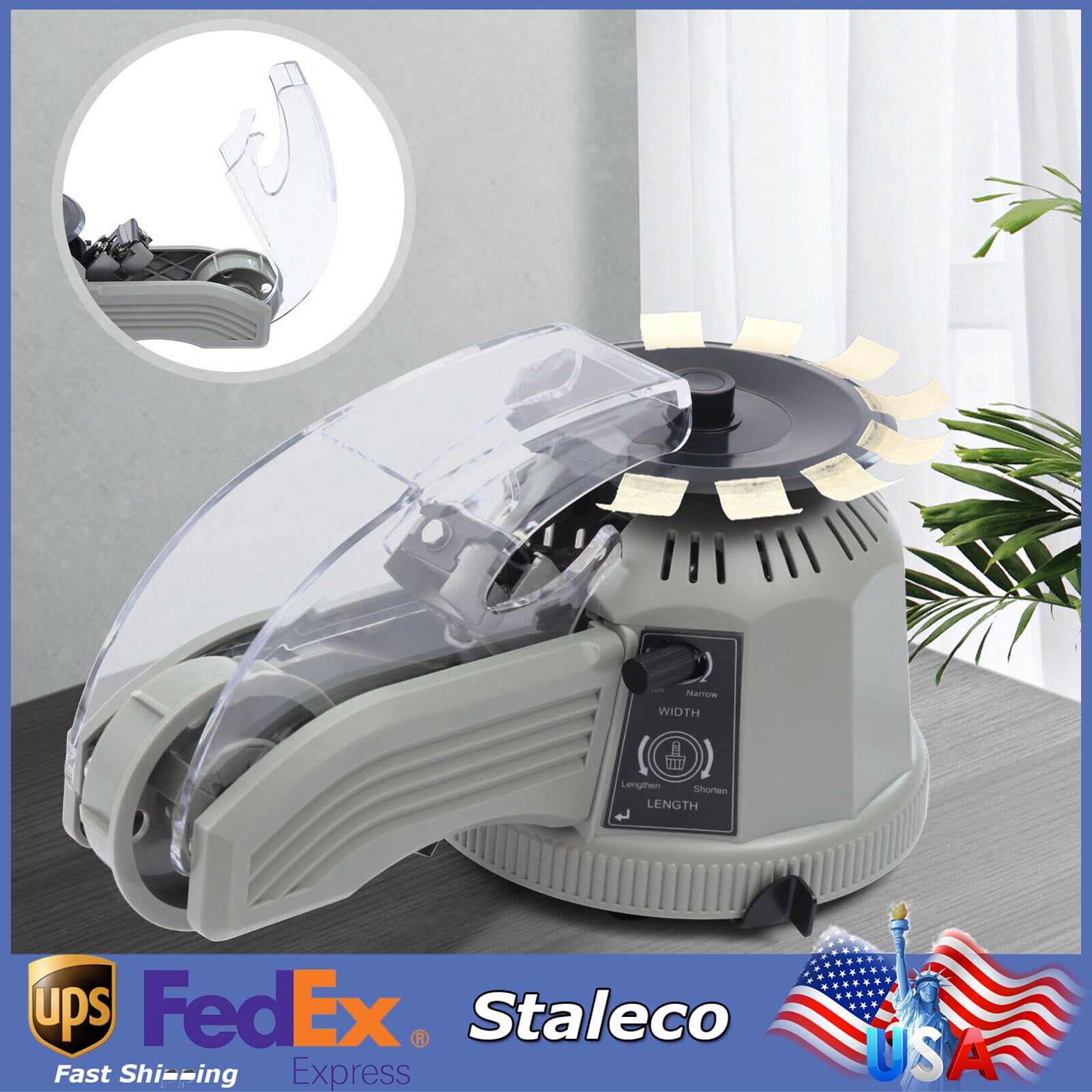 Automatic Tape Dispenser Rotary Disc Tape Cutter Machine Cutting Length 6-60mm