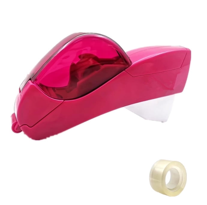 Automatic Tape Dispenser for Wrapping Gifts, Handheld Packaging Tape Dispenser Gun with Cutter-Purple