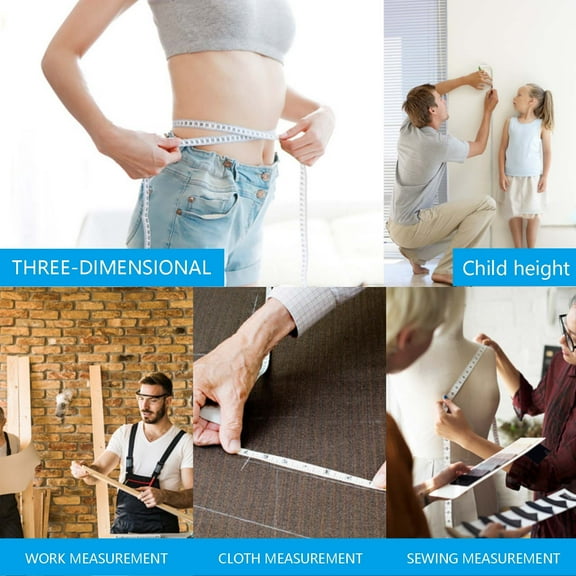 Automatic Telescopic Tape Measure 150cm | Retractable Body Measuring Tape | Easy-Lock Design, Dual Inch/CM Scale, Durable Plastic, 2.75in, White | Accurate Waist, Chest, Arm Measurement Tool