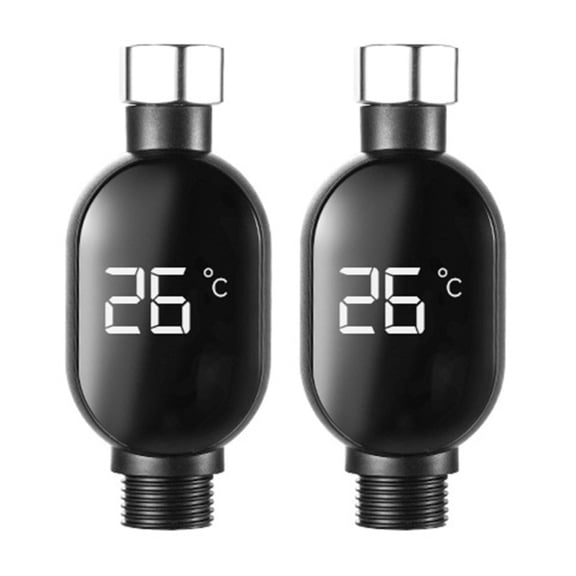 Automatic Temperature Update Shower Head Monitors Waterproof Sensors for Bathroom