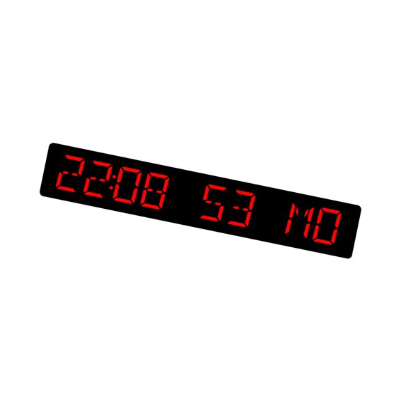 Automatic Time Adjustment Plastic Alarm Clock with Countdown Days Timer Event Display And Adjustable LED Brightness