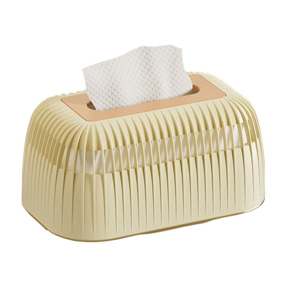 Automatic Tissue Box Dispenser for Desktop, Household Tissue Holder with Lifting Frame, Large Capacity Plastic Organizer for Living Room and Office Use