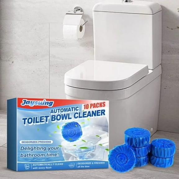 Automatic Toilet Bowl Cleaner & Deo. Stain Remover Blue Tablet Better Quality