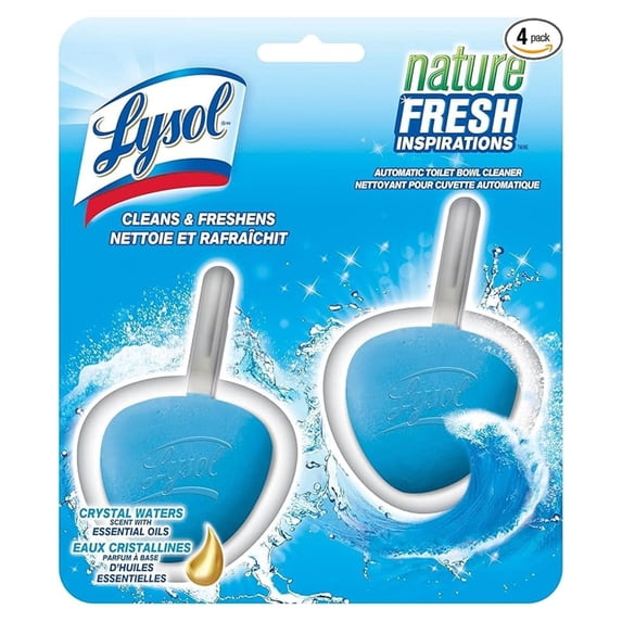 Automatic Toilet Bowl Cleaner - In-Bowl Cleaner, Atlantic Scent, 8 Count (4-Pack) - Continuous Cleaning & Freshening, Long Lasting, Easy to Use
