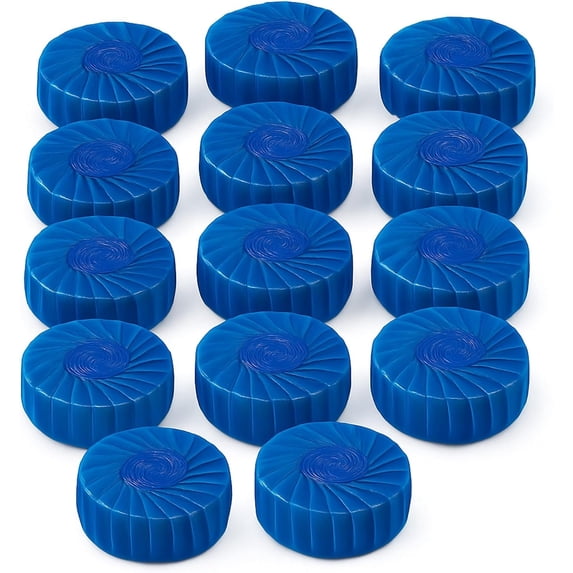 Automatic Toilet Bowl Cleaner Tablets, Blue Long-Lasting Freshener (14 Pack)