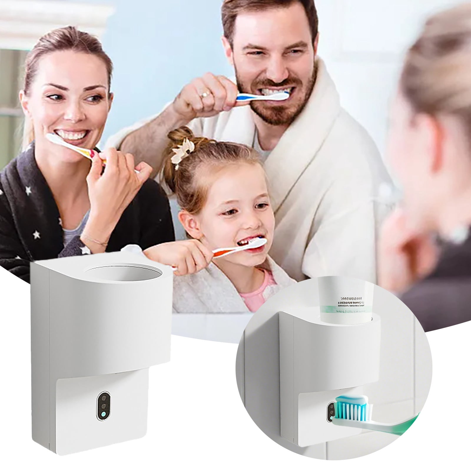 Toothpaste Sensor Smart Infrared Sensor Automatic Toothpaste Dispenser USB Rechargeable ...