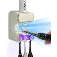 thumbnail image 1 of Automatic Toothpaste Dispenser,Wall Mounted Electric Toothpaste Dispenser with 3 Toothpaste Slots,Toothpaste Dispenser for Kids and Adults (White), 1 of 9