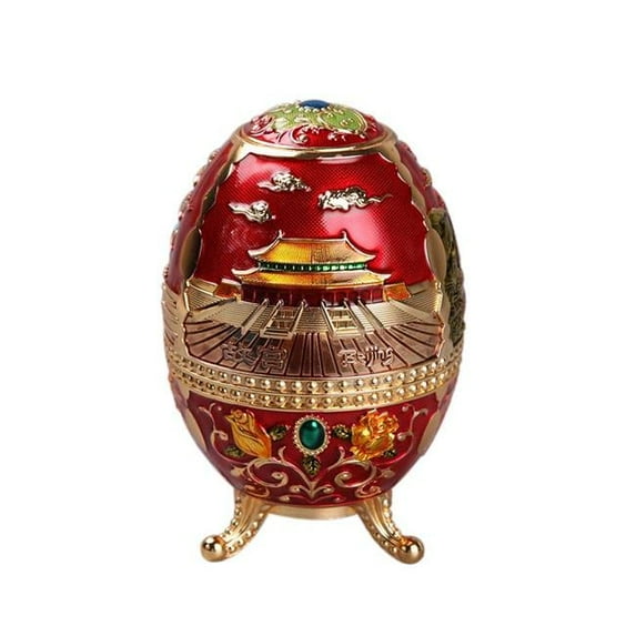 Automatic Toothpick Holder with Bottle Opener Portable Pop Up Dispenser Container Red Forbidden City pattern