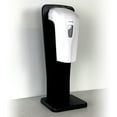 thumbnail image 1 of Automatic Touchless Gel Hand Sanitizer Dispenser on Wooden Mallet Oak Countertop Stand, Black, 1 of 2