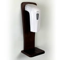 thumbnail image 1 of Automatic Touchless Gel Hand Sanitizer Dispenser on Wooden Mallet Oak Wall Mount Rack, Mahogany, 1 of 2