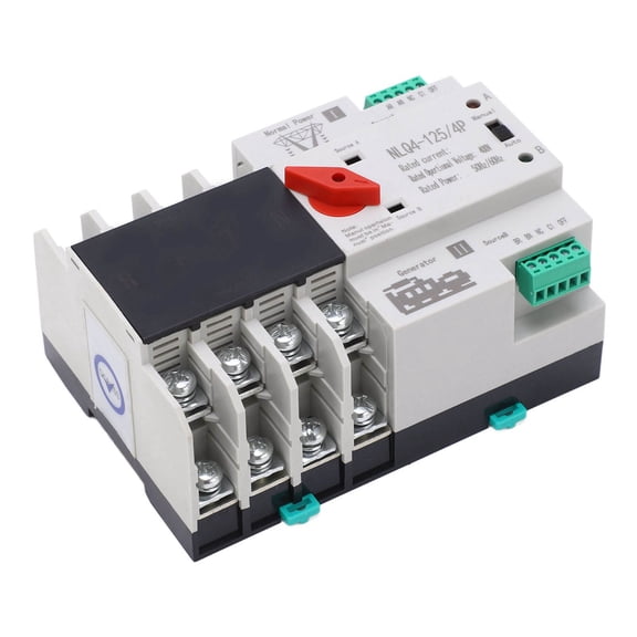 Automatic Transfer Switch 4P AC400V 100A Double Power Switch / 15 x 11 x 9 inches