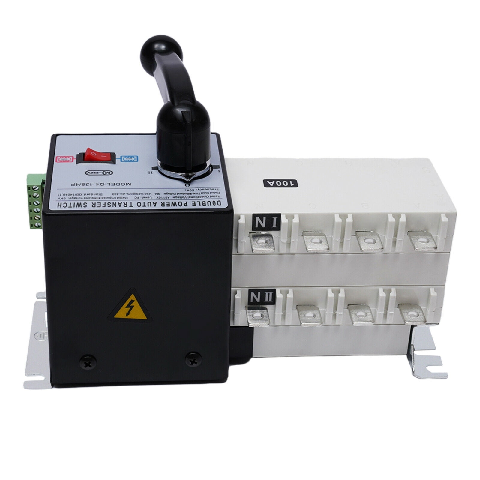 Automatic Transfer Switch Dual Power Generator Changeover Switch 110V + Manual
