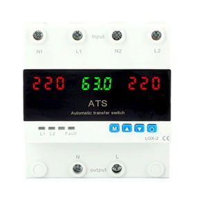 Automatic Transfer Switches with Double Power 63A 220V Over Under Voltage Defense