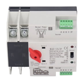 Automatic Transfer Transfer Changeover Switch, PC Grade 2P Dual Power Automatic Transfer Switch for Factory