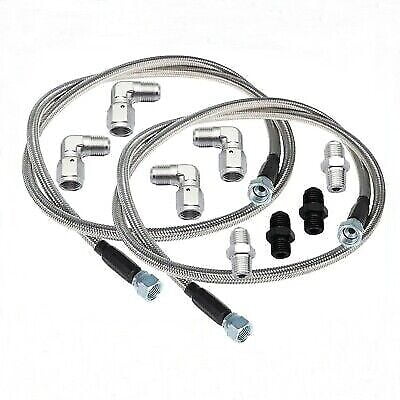 Automatic Transmission Cooler Lines Kit 6AN Hose Line Kit fit GM 4L60E 4L65EA