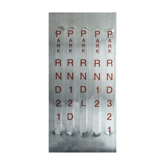 Automatic Transmission Shift Indicator Window or Decal Reverse Pattern