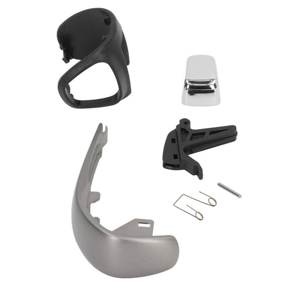 Automatic Transmission Shifter Knob Kit Replacement for Chevy Sonic 2012-2016 and Trax 2013-2016, Silver Finish, Durable ABS Material, Includes Spring and Bolt for Easy Installation