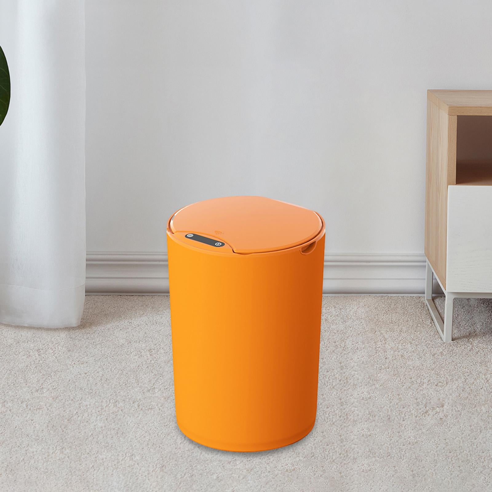 Automatic Trash Can Wastebasket Versatile with Lid Smooth Surface Waste