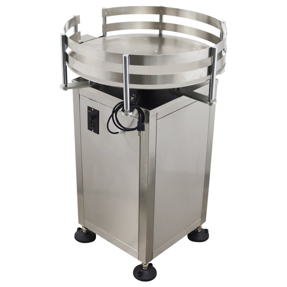 Automatic Turntable Bottle Organizer Rotary Bottle Unscrambler Distributing Machine 23.6inch for Filling Assembly Line