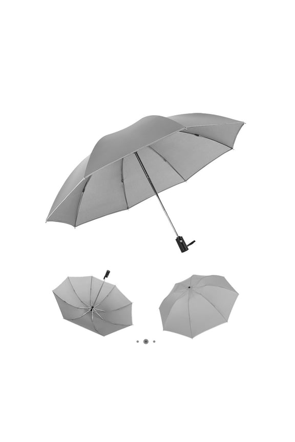 Automatic Umbrella Reverse Folding Business Umbrella With Reflective Strips Windproof Rain Sun and UV Resistant Portable Folding Compact Travel Umbrella