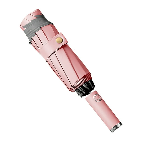 Automatic Umbrella Reverse Folding Windproof Umbrella With Reflective Strips & LED Light
