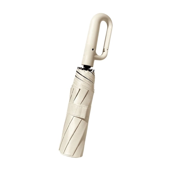 Automatic Umbrella Uv Protection Sun Rain Dual Use Beige For Women Men Outdoor 1 Piece