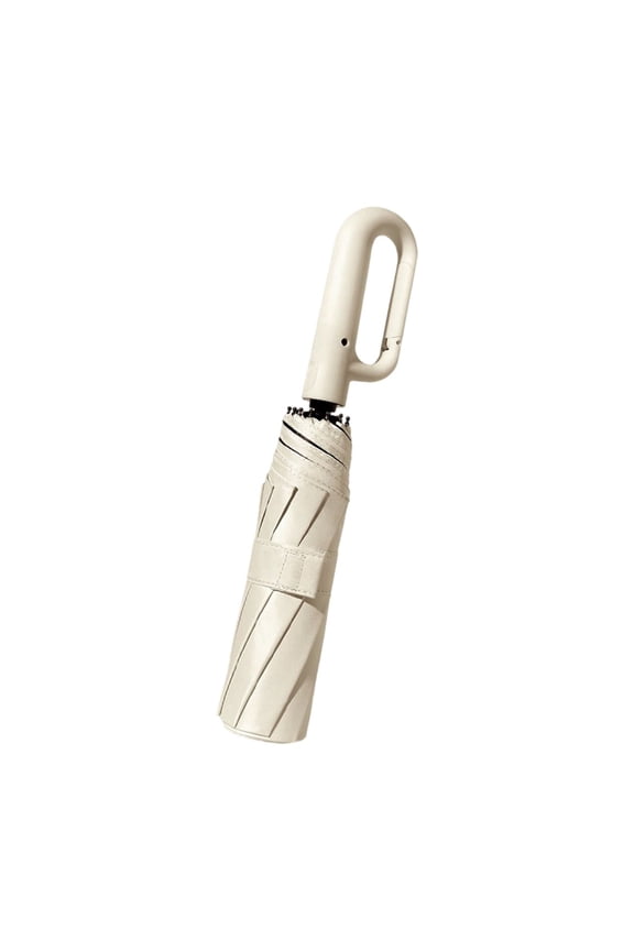 Automatic Umbrella Uv Protection Sun Rain Dual Use Beige For Women Men Outdoor 1 Piece