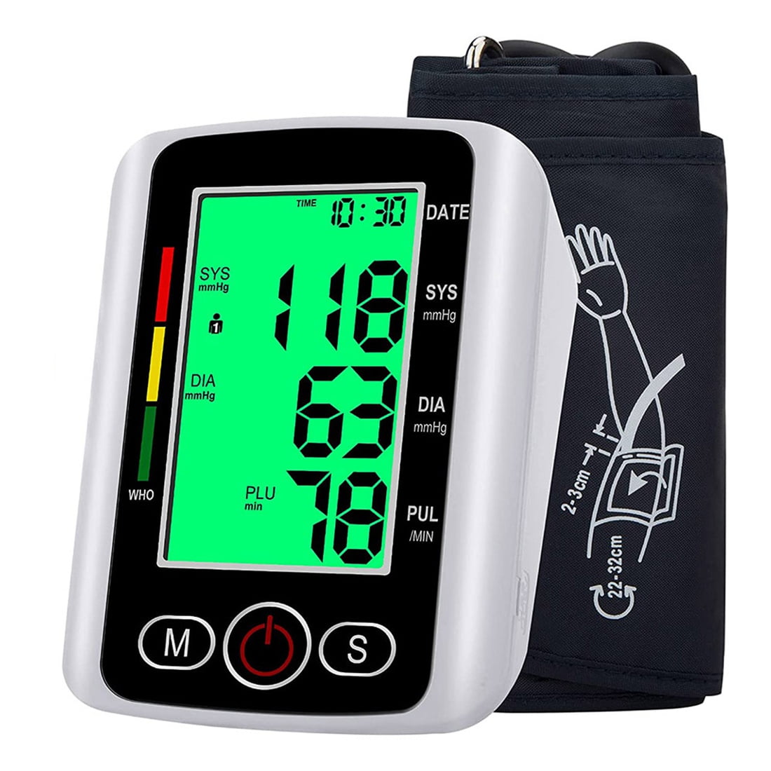 Get Fit Blood Pressure Monitor for Home Use Medical Upper Arm Blood  Pressure Machine Reader Pulse Rate Monitor - 2x99 Memory - Adjustable  8.5-16.5