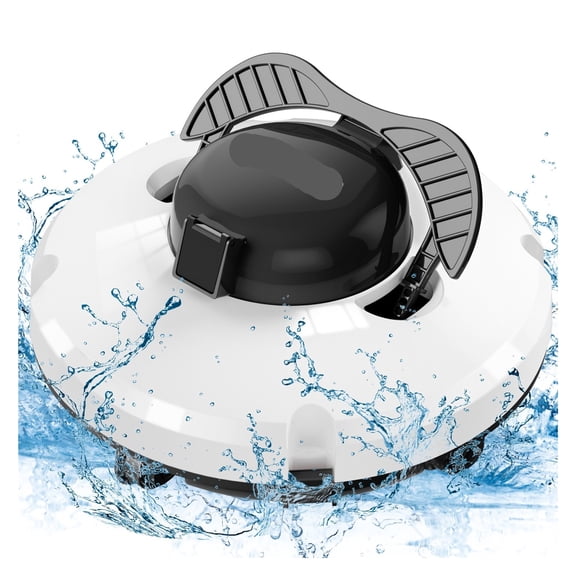 Automatic Vacuum Pool Robot Cleaner Cordless Waterproof Dual-Motor Strong Suction Self-Parking ,Efficient Cleaning