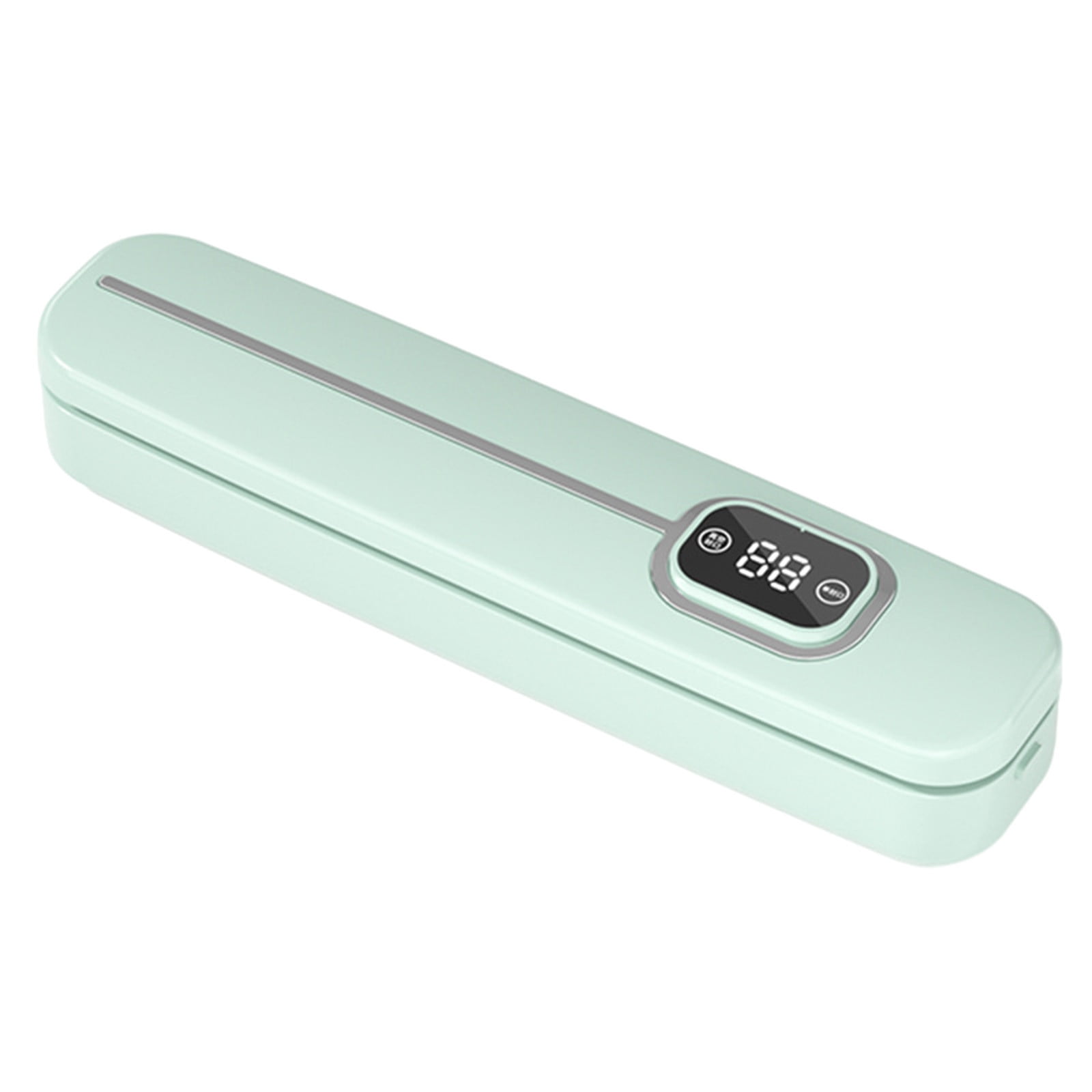 Automatic Vacuum Sealer Machine 12.99x2.95in | Food Preservation System for Fresh Meat/Vegetables | Compact ABS Kitchen Sealer with USA Plug 1.43lb (Green/Blue)​