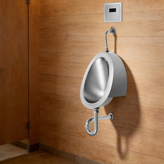 Automatic Wall Mounted Bathroom Urinal, Intelligent Sensor Flush Public Toilet
