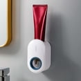 thumbnail image 1 of Automatic Wall Mounted Toothpaste Dispenser , No-Drill Plastic Bathroom Organizer, Easy Clean, Soft Interface, Hands-Free Squeezing, 1 of 8