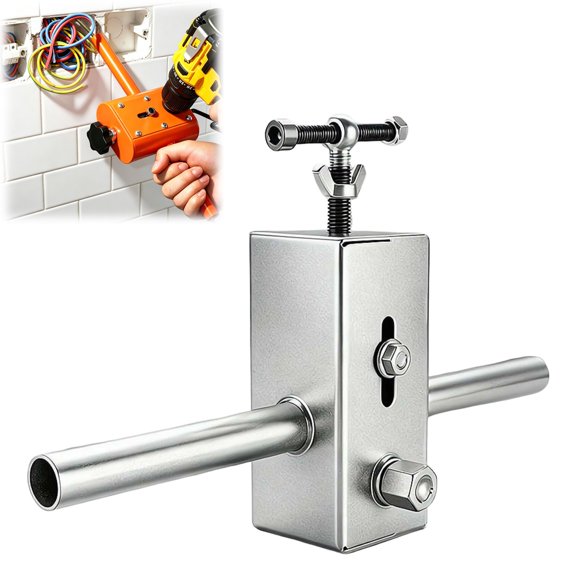 Automatic Wall Wiring Tool, Wall Wiring Machine Cable Hidden Pipe Threading Device, Automatic Stringing Electrical Wire Puller for Hydroelectric Electrical Conduit Pipes (Silver)
