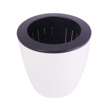 Automatic Water Absorbing Lazy Flower Pot, Self-Watering Resin Plastic Planter with Reservoir | Indoor Plant Pot for Busy People, Low Maintenance Decorative Pot for Herbs & Succulents