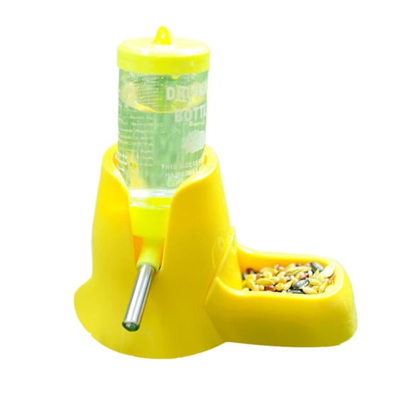 Automatic Water Bottle Drinking Feeder Dispenser Bottle 80ML with Food Feed R6A8