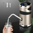 thumbnail image 1 of Automatic Water Bottle Pump Dispenser | USB Rechargeable Double Pump | Portable Gold & Silver Plastic | Fast Water Flow | 5 Gallon Capacity | Travel, Camping, Home Use | Easy Touch Operation | 250g, 1 of 6