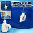 thumbnail image 1 of Automatic Water Control Valve 3/4 Inch | Auto Fill Float Valve for Water Tank, Pond, Livestock Trough, Pool | Built-In Upper Inlet | ABS Anti-Rust Durable Material | Universal Easy Install | 1 Pack, 1 of 6