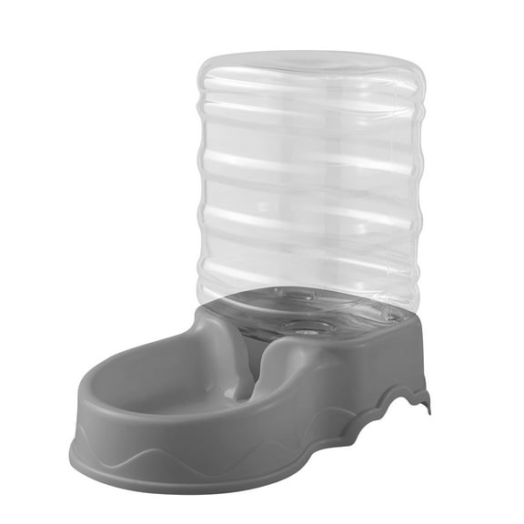 Automatic Water Dispenser with Pet Food Bowl, Gravity Waterer Dispenser, Pet Cafe Cat and Dog Water Dispenser - Water Bowl for Cats and Dogs, for Small Medium Dog Puppy Kitten Large Capacity, 3.8L