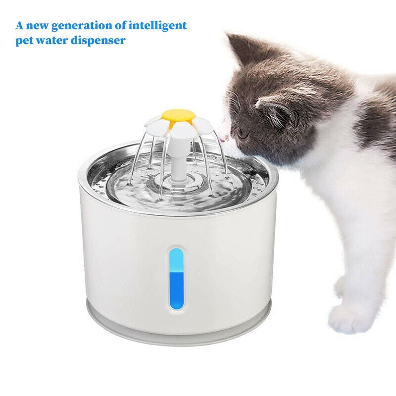 Automatic Water Fountain for Cats Inside, UltraQuiet Pet Fountain Dog