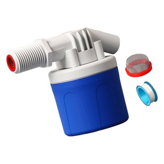 Automatic Water Levels Control Float Valves with Side Inlet Silicone & Nylon Construction Adapter For Tanks & Reservoirs