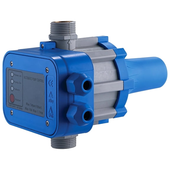 Automatic Water Pump Pressure Controller Household Water Booster with Precision Control Easy Operation Panel Plastic Material 6.7 x 9.1 x 6.7 inches Ideal for Home Water Systems