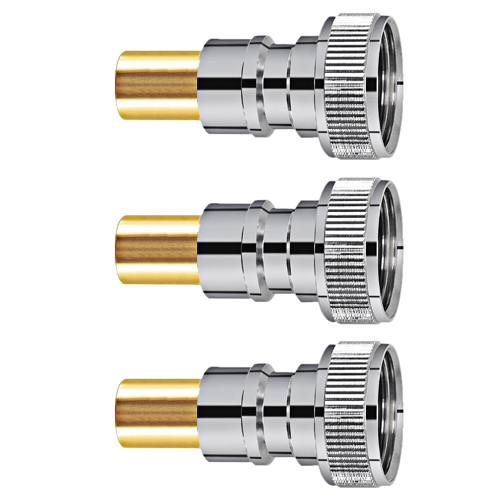 Automatic Water Stop Connector Angel Valves Faucet Joints Washer Brass