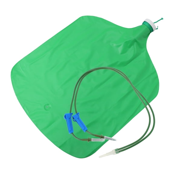 Garden Tree Waterer Bag Irrigation Drip Outdoor Emitters Expandable Hose Green