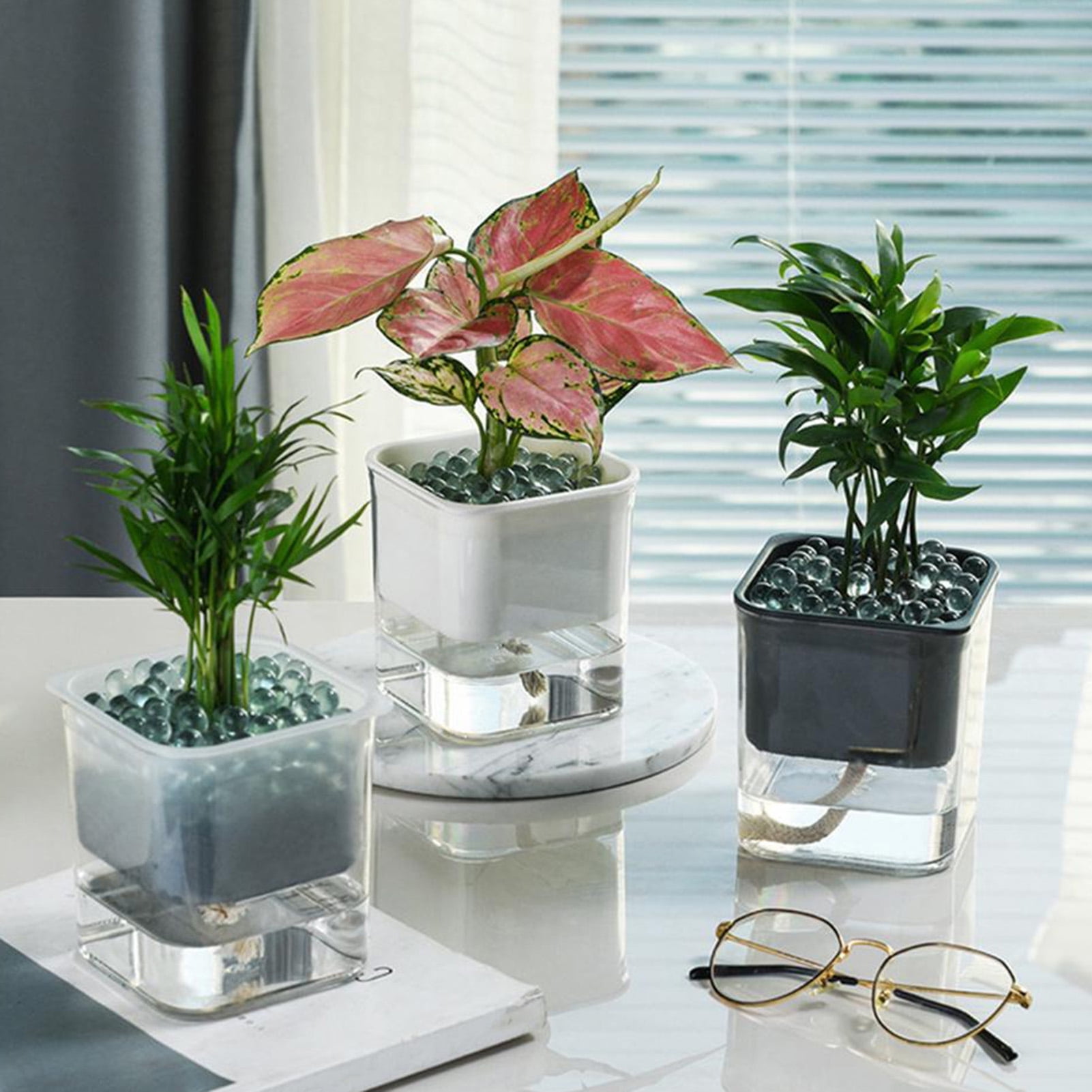 Automatic Watering Planter Self Watering Pots for Indoor Plants Flower ...
