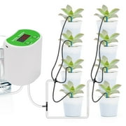 Automatic Watering System for Potted Plants, Houseplants Self Watering System with Digital Programmable Water Timer Pump, Drip Irrigation Kit for Vacation Plants Watering