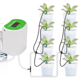 Automatic Watering System for Potted Plants, Houseplants Self Watering System with Digital Programmable Water Timer Pump, Drip Irrigation Kit for Vacation Plants Watering