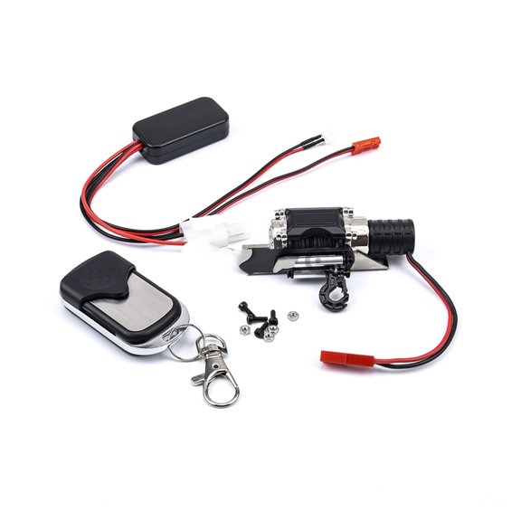 Automatic Winch and Wireless Remote Controller Receiver for 1/10 RC Crawler Car Axial SCX10 TRX4 D90 TF2 CC01 S95