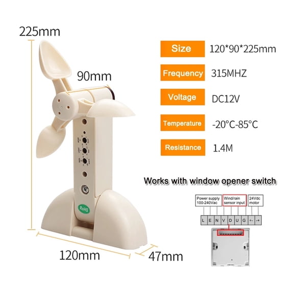 Automatic Window Opener Motor Drive 400MM Chain Actuators Remote Control Switch Optional Accessories