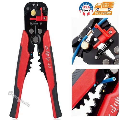 Automatic Wire Stripper Cutter Crimper Cable Stripping Terminal Hand Tool Pliers